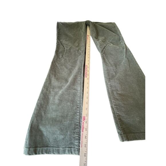 St Johns Bay Straight Fit 12 Corduroy Secretly Slender Boot Cut Pant Jean Green - Picture 5 of 6